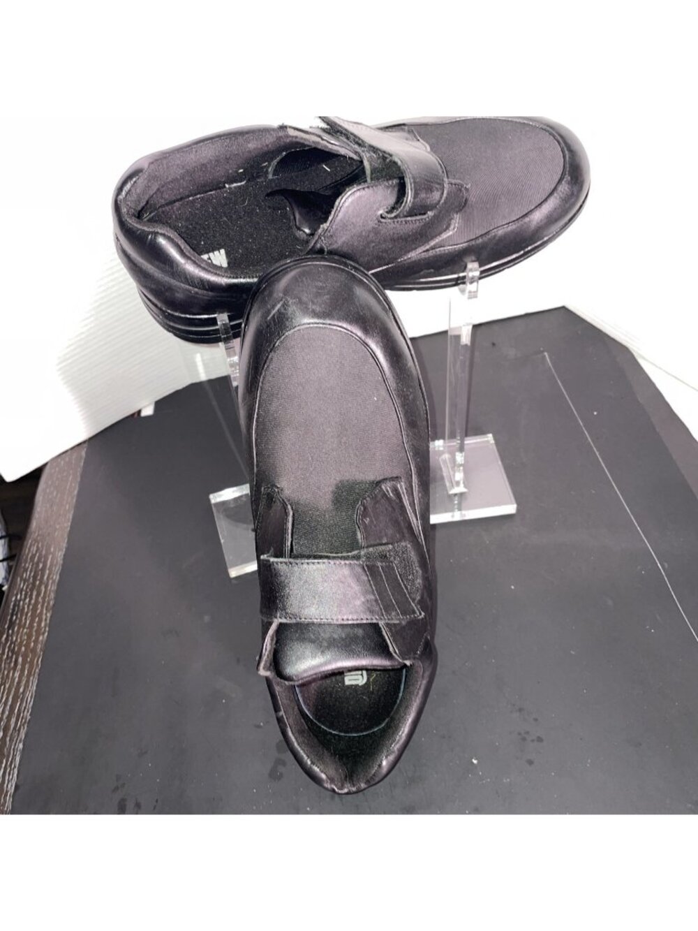 Drew II Orthopedic Shoes Black Hook Eye Closure Size 15 4w